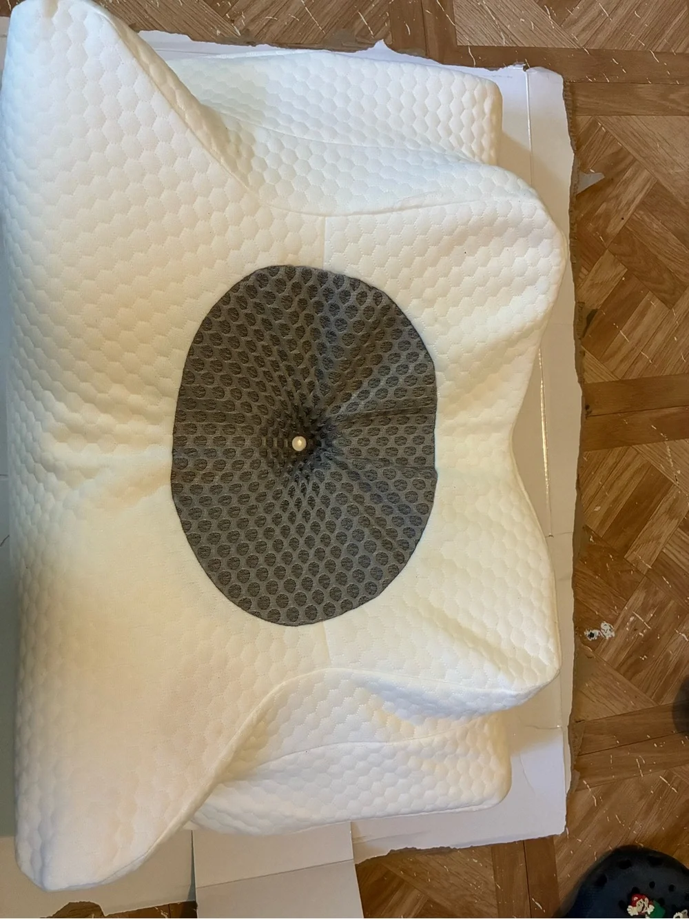 Contour Support Pillow with Breathable White Cover